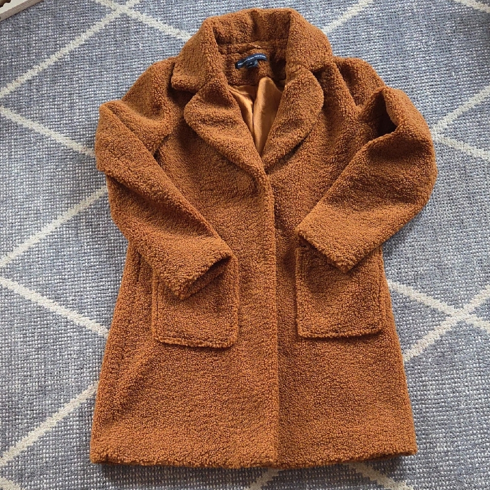 French Connection Tan Teddy Jacket